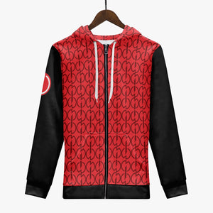 Regal Red Men's Zip Up Hoodie