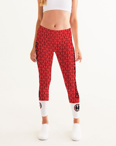 Red Power pattern Women's Yoga Pants