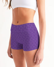 Load image into Gallery viewer, Royal Purple Women&#39;s Mid-Rise Yoga Shorts