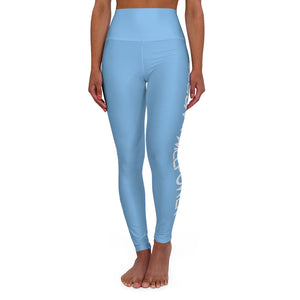 DxWP Sky Blue High Waisted Yoga Leggings
