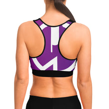 Load image into Gallery viewer, Power Symbol Sunset Sports Bra