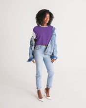 Load image into Gallery viewer, Royal Purple Women&#39;s Lounge Cropped Tee