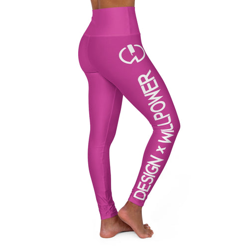 DxWP Fusia High Waisted Yoga Leggings