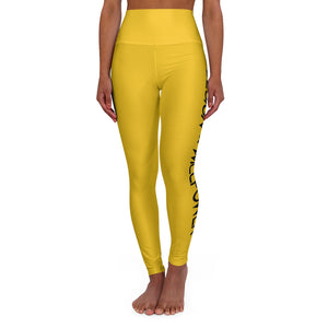 DxWP Yellow High Waisted Yoga Leggings