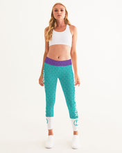 Load image into Gallery viewer, Teal Power pattern Women&#39;s Yoga Pants