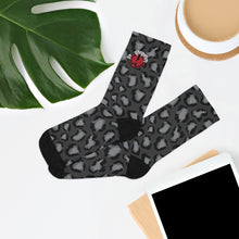 Load image into Gallery viewer, DxWP Black Leopard Socks