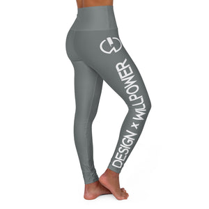 DxWP Grey High Waisted Yoga Leggings