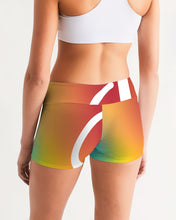 Load image into Gallery viewer, DxWP Power Symbol Infrared Women&#39;s Mid-Rise Yoga Shorts