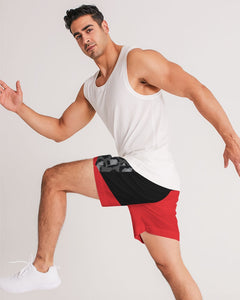 DxWP Men's Jogger Shorts - Black Leopard