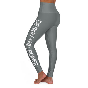 DxWP Grey High Waisted Yoga Leggings