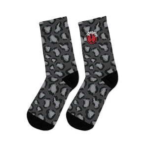 DxWP Black Leopard Socks