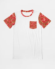 Load image into Gallery viewer, Designer Red Men&#39;s Everyday Pocket Tee