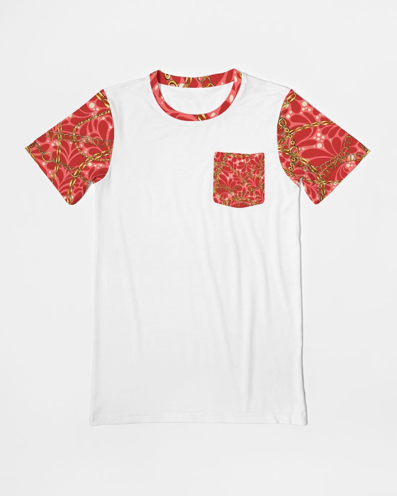 Designer Red Men's Everyday Pocket Tee