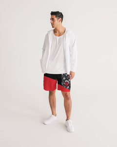 DxWP Men's Jogger Shorts - Black Leopard