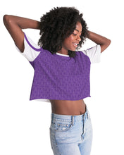 Load image into Gallery viewer, Royal Purple Women&#39;s Lounge Cropped Tee