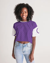 Load image into Gallery viewer, Royal Purple Women&#39;s Lounge Cropped Tee