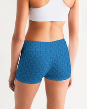 Load image into Gallery viewer, Royal blue Women&#39;s Mid-Rise Yoga Shorts