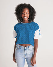 Load image into Gallery viewer, Royal Blue Women&#39;s Lounge Cropped Tee