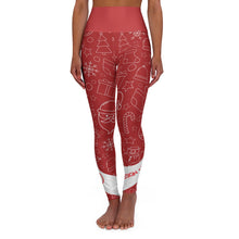 Load image into Gallery viewer, DxWP Red Xmas High Waisted Yoga Leggings
