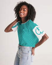 Load image into Gallery viewer, Aqua Women&#39;s Lounge Cropped Tee