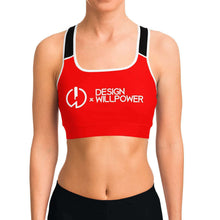 Load image into Gallery viewer, DxWP Red Sports Bra