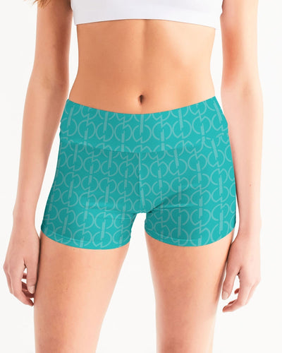 Aqua Women's Mid-Rise Yoga Shorts