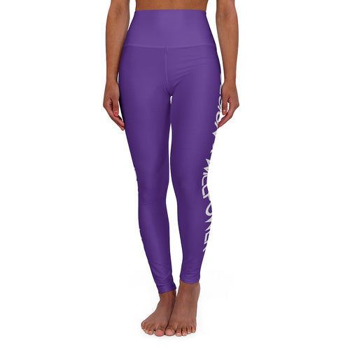 DxWP Purple High Waisted Yoga Leggings