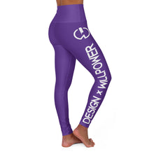 Load image into Gallery viewer, DxWP Purple High Waisted Yoga Leggings