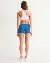 Load image into Gallery viewer, Royal blue Women&#39;s Mid-Rise Yoga Shorts