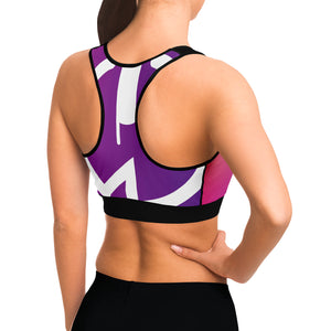 Power Symbol Sunset Sports Bra