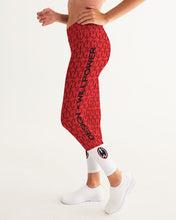 Load image into Gallery viewer, Red Power pattern Women&#39;s Yoga Pants