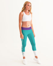 Load image into Gallery viewer, Teal Power pattern Women&#39;s Yoga Pants