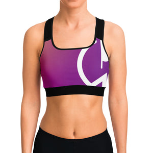 Power Symbol Sunset Sports Bra