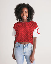 Load image into Gallery viewer, Regal Red Women&#39;s Lounge Cropped Tee