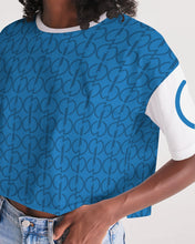 Load image into Gallery viewer, Royal Blue Women&#39;s Lounge Cropped Tee