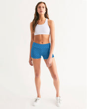 Load image into Gallery viewer, Royal blue Women&#39;s Mid-Rise Yoga Shorts