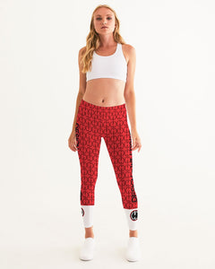 Red Power pattern Women's Yoga Pants