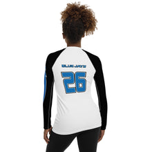 Load image into Gallery viewer, AnjelFly Blue Jays Women&#39;s Rash Guard