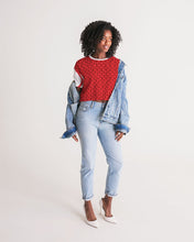 Load image into Gallery viewer, Regal Red Women&#39;s Lounge Cropped Tee