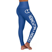 Load image into Gallery viewer, DxWP Blue High Waisted Yoga Leggings