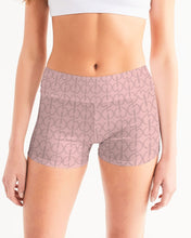 Load image into Gallery viewer, Pale Rose Women&#39;s Mid-Rise Yoga Shorts