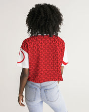 Load image into Gallery viewer, Regal Red Women&#39;s Lounge Cropped Tee