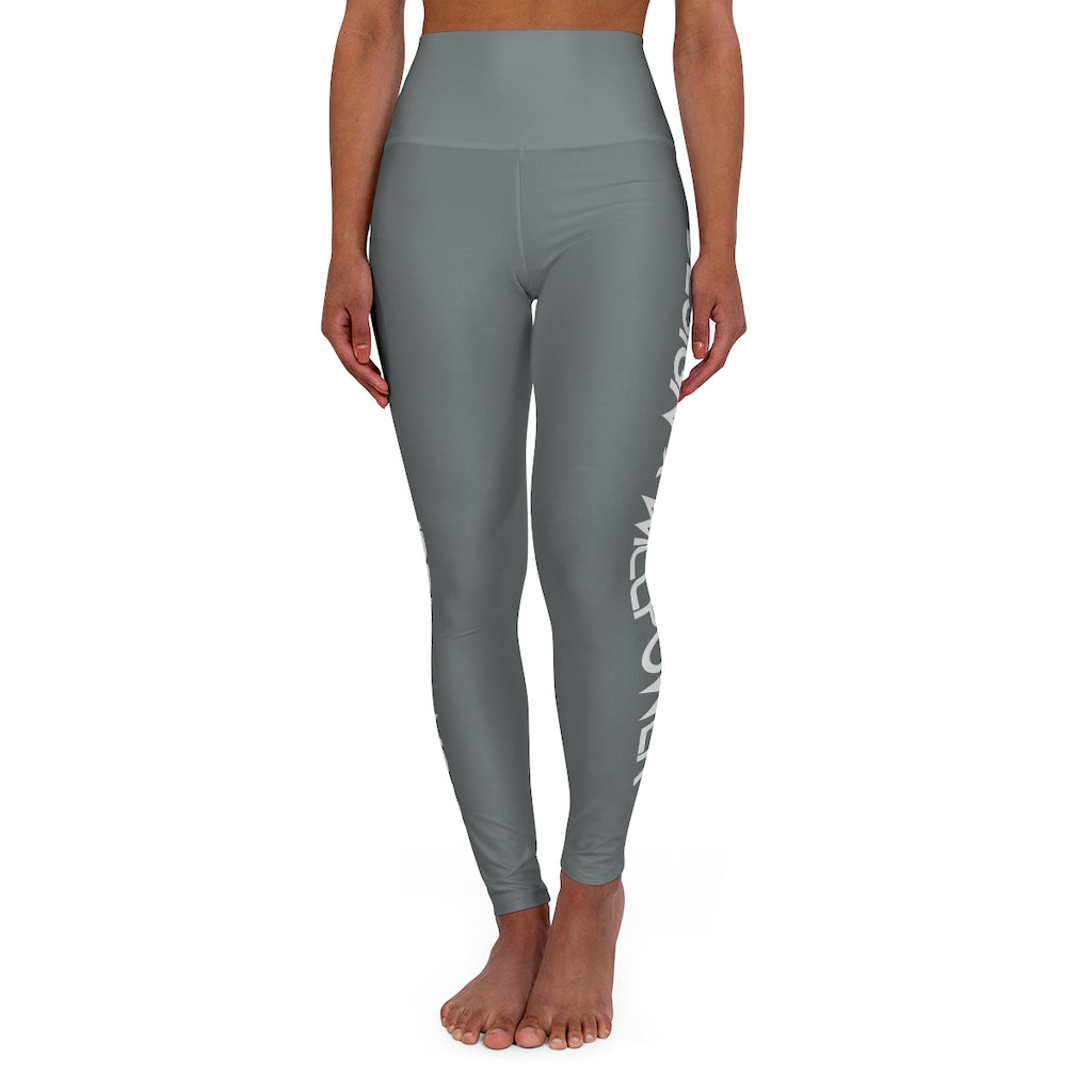 DxWP Grey High Waisted Yoga Leggings