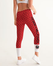 Load image into Gallery viewer, Red Power pattern Women&#39;s Yoga Pants
