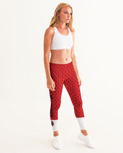 Load image into Gallery viewer, Red Power pattern Women&#39;s Yoga Pants