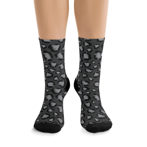 DxWP Black Leopard Socks