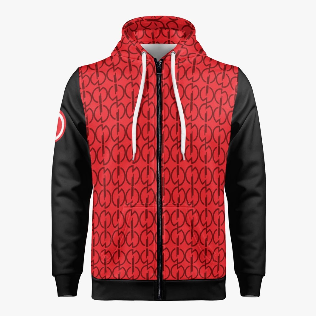 Regal Red Men's Zip Up Hoodie