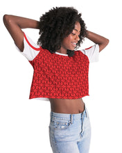 Load image into Gallery viewer, Regal Red Women&#39;s Lounge Cropped Tee