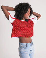 Load image into Gallery viewer, Regal Red Women&#39;s Lounge Cropped Tee