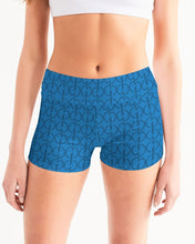 Load image into Gallery viewer, Royal blue Women&#39;s Mid-Rise Yoga Shorts